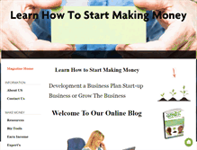 Tablet Screenshot of how-to-start-making-money.com